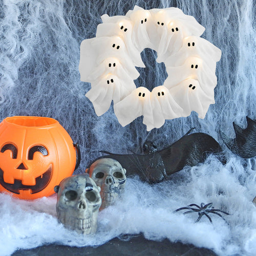 Boo Crew — Light-Up Ghost Wreath