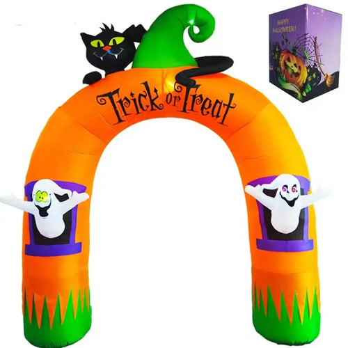 The Haunted Welcome — 10-Foot Light-Up Inflatable Arch