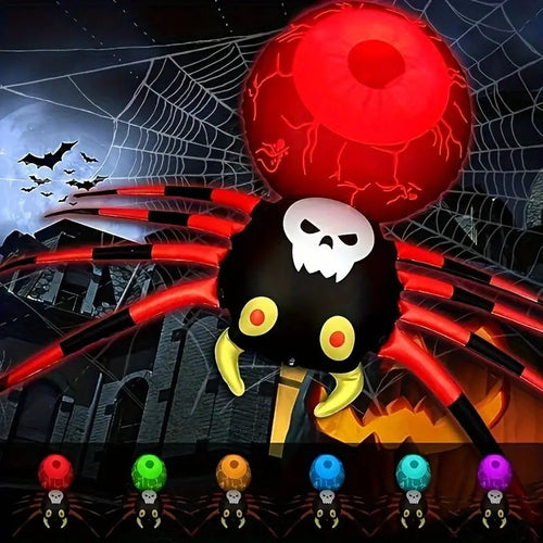 Midnight Web — Light-Up Inflatable Spider
