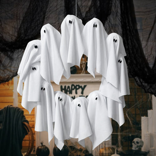 Boo Crew — Light-Up Ghost Wreath